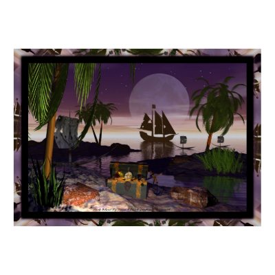 Pirate Island by David Wilder Posters by DragonCat