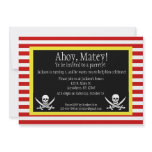 pirate, jolly roger, birthday, invite, invitation