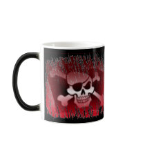Pirate Jolly Roger Morphing Mug by MzLisaMichelle Pirate Jolly Roger Morphing Mug