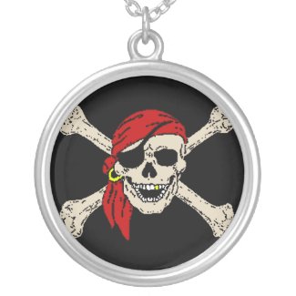 Pirate Jolly Roger necklace