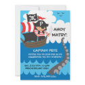 Pirate Kid Birthday Invitations invitation