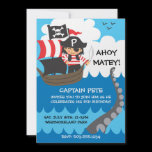 Pirate Kid Birthday Invitations