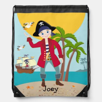 Pirate kid birthday party backpack