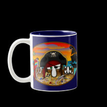 Pirate Kilroy Blue Mug