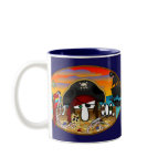 Pirate Kilroy Blue Mug
