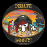 Pirate Kilroy Booty Sticker stickers