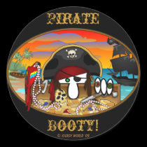 Pirate Kilroy Booty Sticker