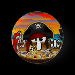 Pirate Kilroy Button buttons