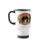 Pirate Kilroy White Travel Mug