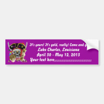 Pirate King Lafitte Important View Hint Bumper Stickers