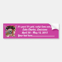 Pirate King Lafitte Important View Hint Bumper Stickers