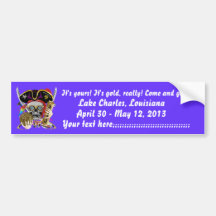 Pirate King Lafitte Important View Hint Bumper Stickers