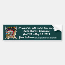 Pirate King Lafitte Important View Hint Bumper Sticker