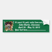 Pirate King Lafitte Important View Hint Bumper Stickers