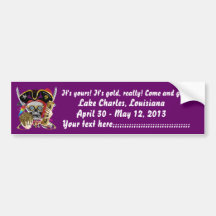 Pirate King Lafitte Important View Hint Bumper Sticker