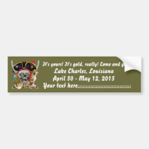 Pirate King Lafitte Important View Hint Bumper Sticker