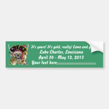 Pirate King Lafitte Important View Hint Bumper Stickers
