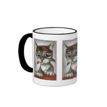 Pirate kitten coffee mug