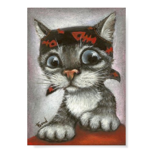 Pirate kitten print