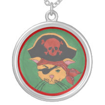 Pirate Kitty Custom Necklace