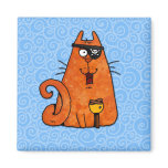 pirate kitty fridge magnets