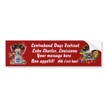 Pirate Lafitte Gumbo Judge logo View Hints Bumper Stickers