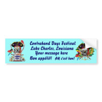Pirate Lafitte Gumbo Judge logo View Hints Bumper Sticker