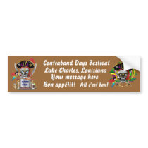 Pirate Lafitte Gumbo Judge logo View Hints Bumper Stickers