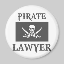 Pirate Lawyer Fridge Magnets