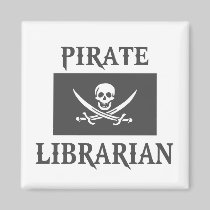 Pirate Librarian Magnet