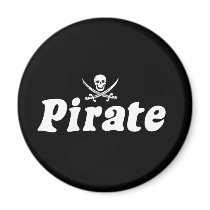 Pirate magnets by Piratesvsninjas Pirate magnets