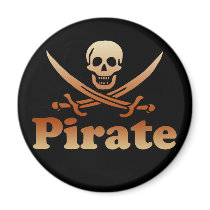 Pirate magnets by Piratesvsninjas Pirate magnets
