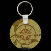 Pirate Map #1 keychains