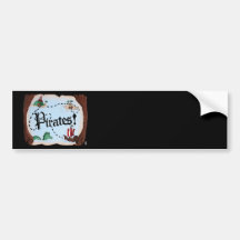 Pirate Map Bumper Sticker