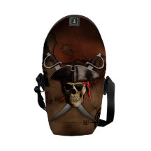 Pirate Map Courier Bags