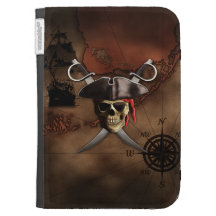 Pirate Map Kindle Folio Cases