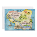 Pirate Map Party Invitation 5"x 7"