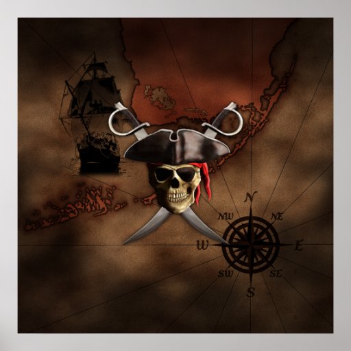 Pirate Posters, Pirate Prints, Art Prints, &amp; Poster Designs | Zazzle