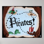 Pirate Map Print