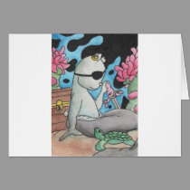 Pirate Mercat and turtle cards