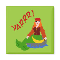 Pirate Mermaid Magnet