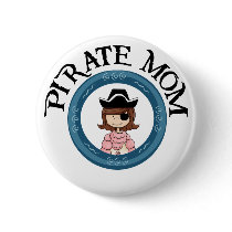 Pirate Mom Pinback Buttons