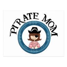 Pirate Mom Postcards