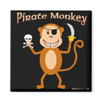 Pirate Monkey magnet
