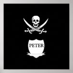 Pirate & monogram posters