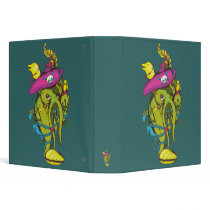 pirate monster squid octopus thing vinyl binder