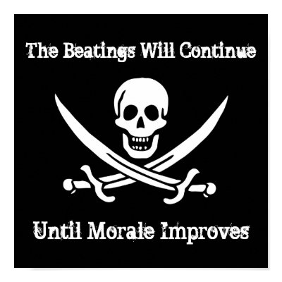 Pirate Morale Booster Poster by penance76