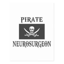Pirate Neurosurgeon Postcard