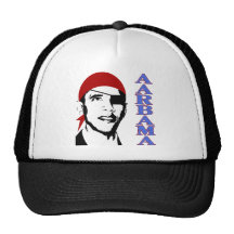 pirate obama mesh hat