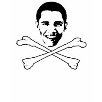 Pirate Obama T-shirt by Frobama Pirate Obama T-shirt